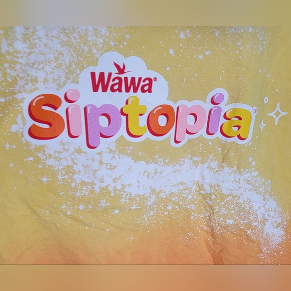 Wawa yellow fade to orange Siptopia Size Large whipped cream drink "Really cool" - Picture 3 of 12